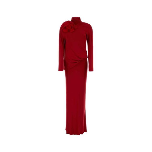 MAGDA BUTRYM Dresses & Skirts - Magda Butrym Women Red Stretch Jersey Long Dress